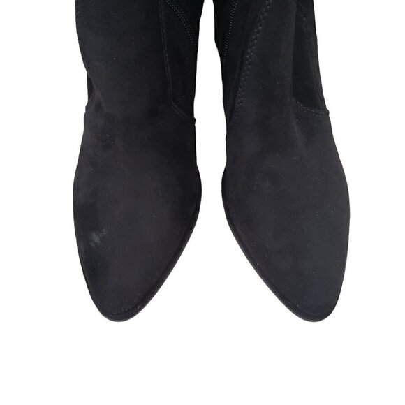 NEW Marc Fisher Black Faux Suede Over-The-Knee Boots Narrow Calf - Picture 6 of 15